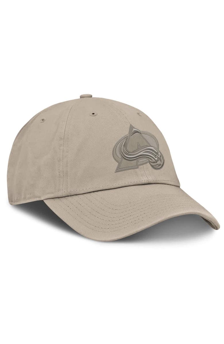 FANATICS Men's Fanatics Tan Colorado Avalanche Authentic Pro Road Adjustable Hat, Alternate, color, Tan
