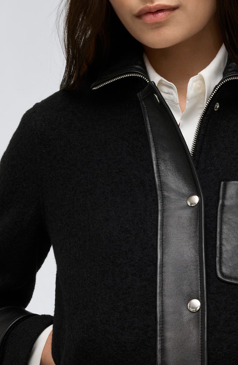 Kenneth Cole Wool Blend Crop Jacket, Alternate, color,