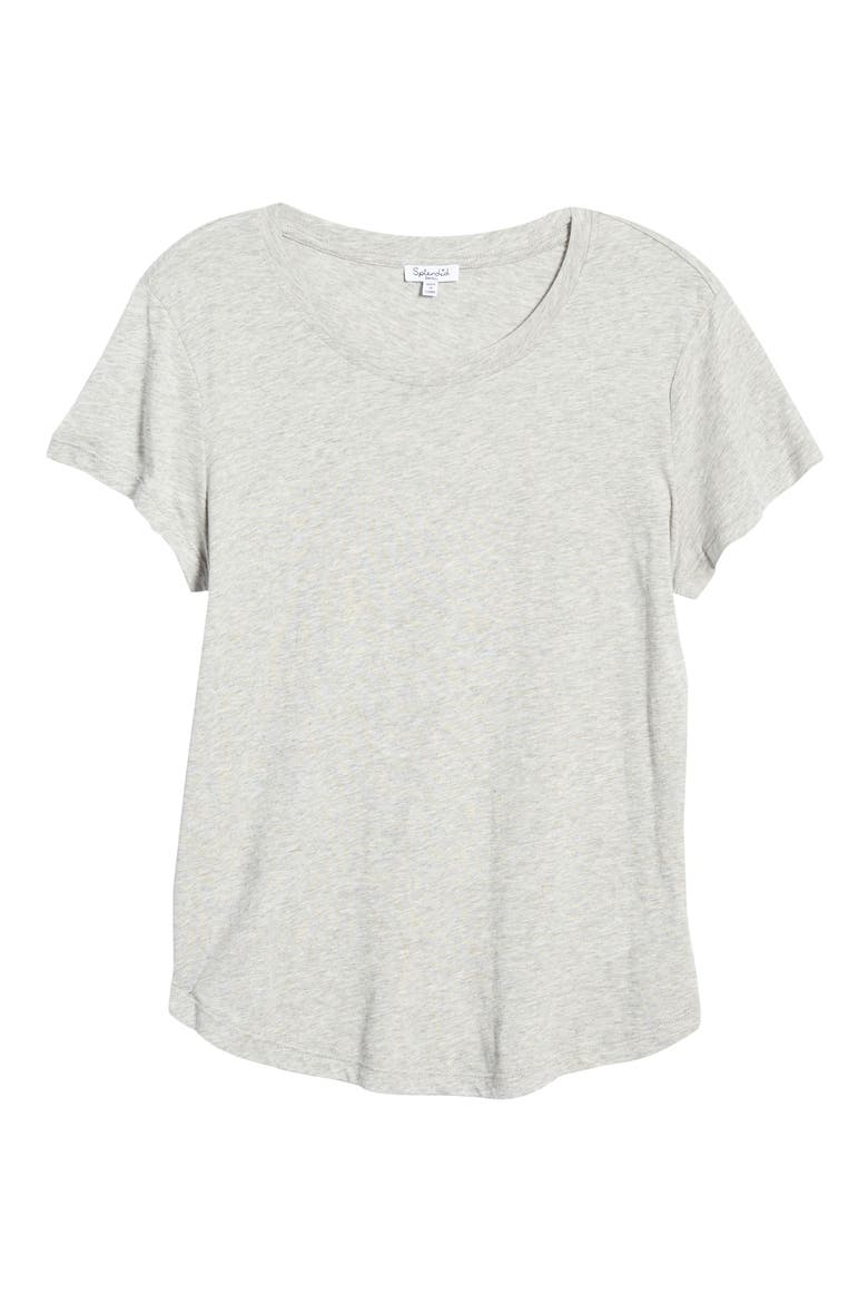 Abbie Crewneck T-Shirt, Alternate, color, HEATHER GREY