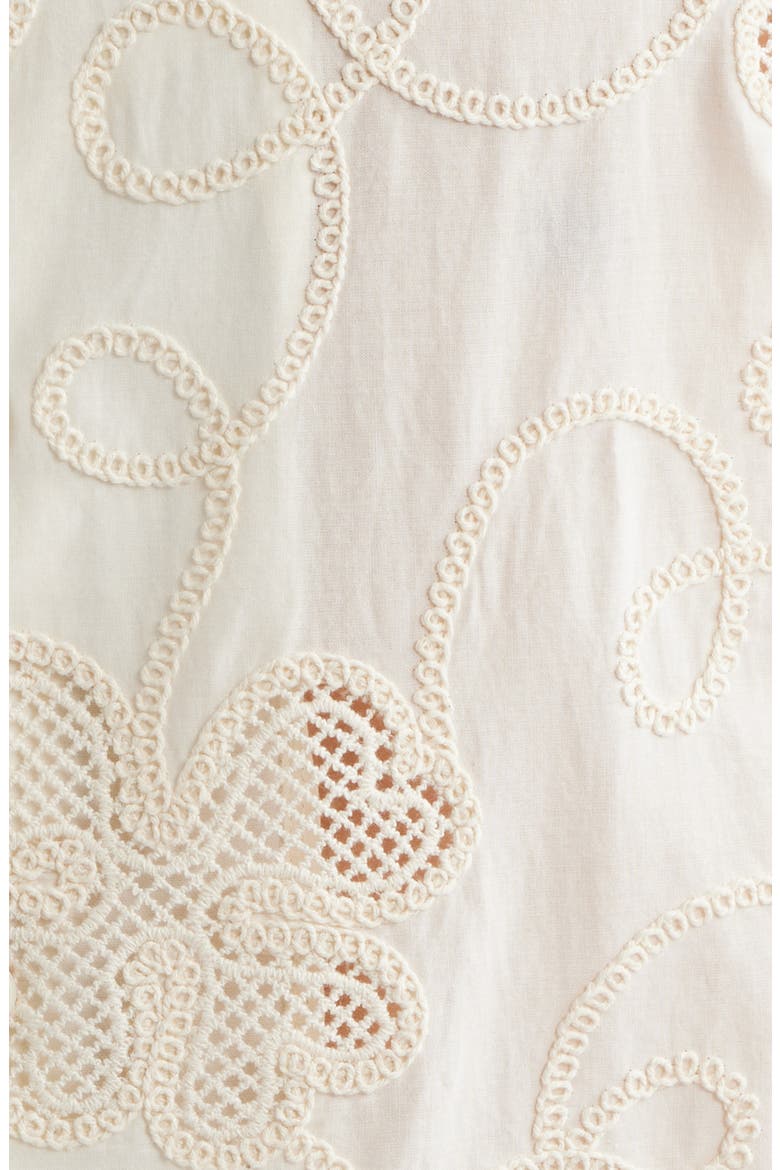 Ben Embroidered Detail Organic Cotton Camp Shirt, Alternate, color, IVORY