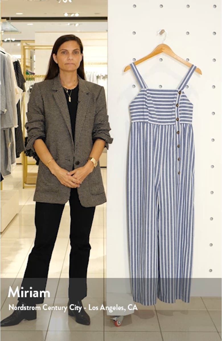 Striped Wide Leg Jumpsuit, sales video thumbnail