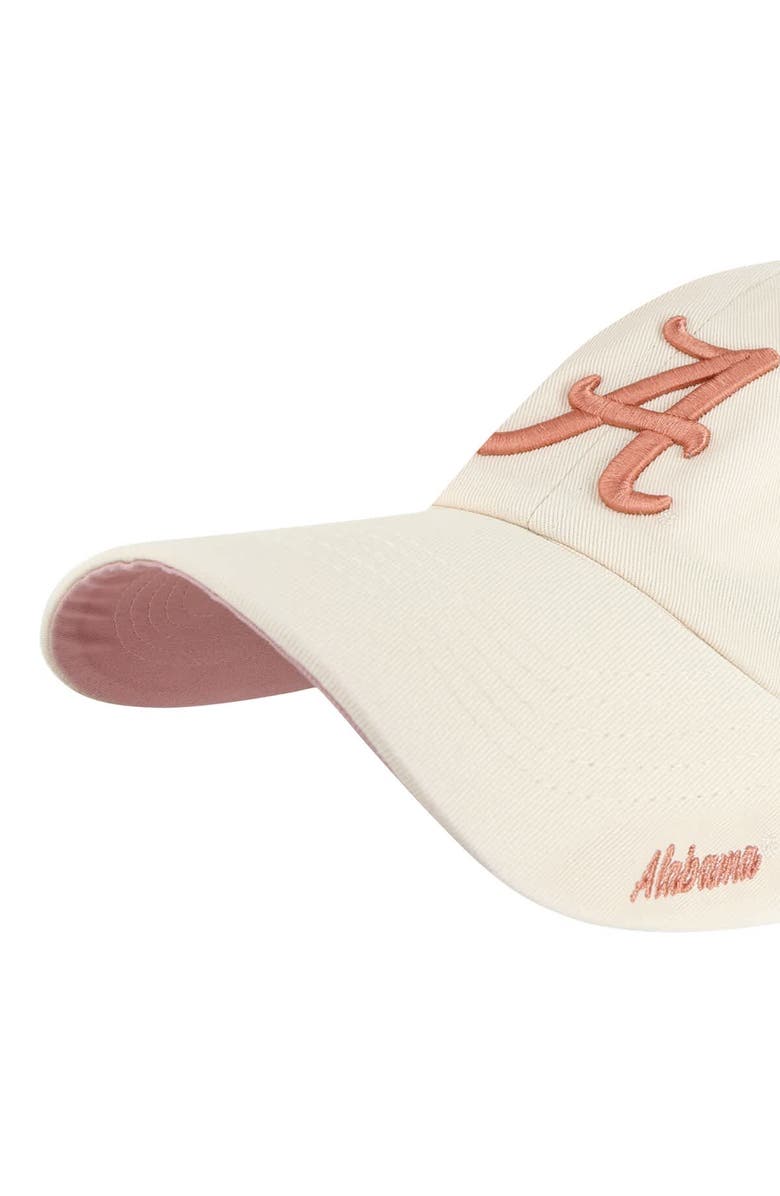 '47 Women's '47 Cream Alabama Crimson Tide Dusty Miata Clean Up Adjustable Hat, Alternate, color, 