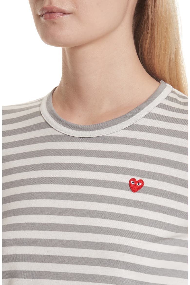 Stripe Long Sleeve T-Shirt, Alternate, color, GREY