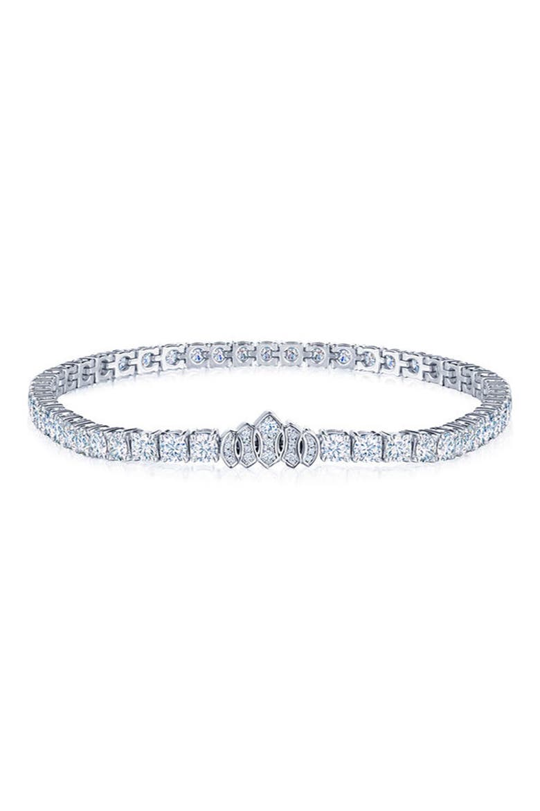 Diamond Line Tennis Bracelet, Main, color, WHITE