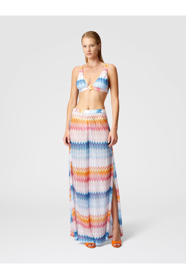 Classic Trousers In A Viscose Blend Zig Zag Lamé, Alternate, color, Multicoloured