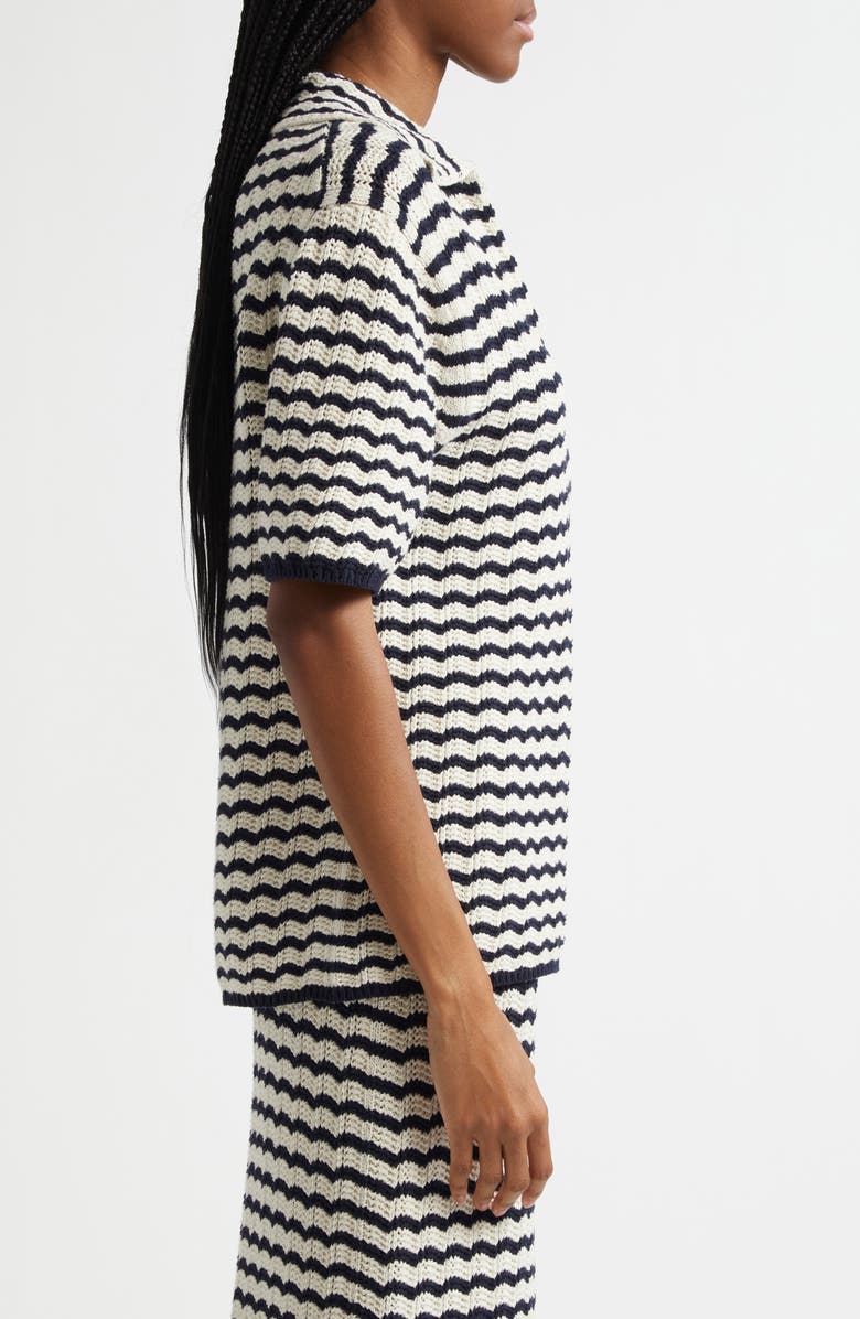 A.L.C. Logan Zig-Zag Stripe Sweater, Alternate, color, Parchment