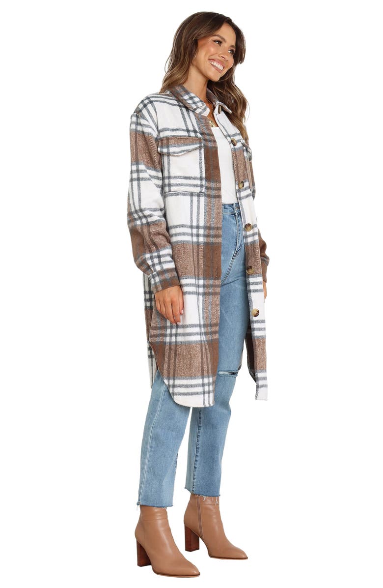Petal & Pup Dion Plaid Longline Shacket, Alternate, color,