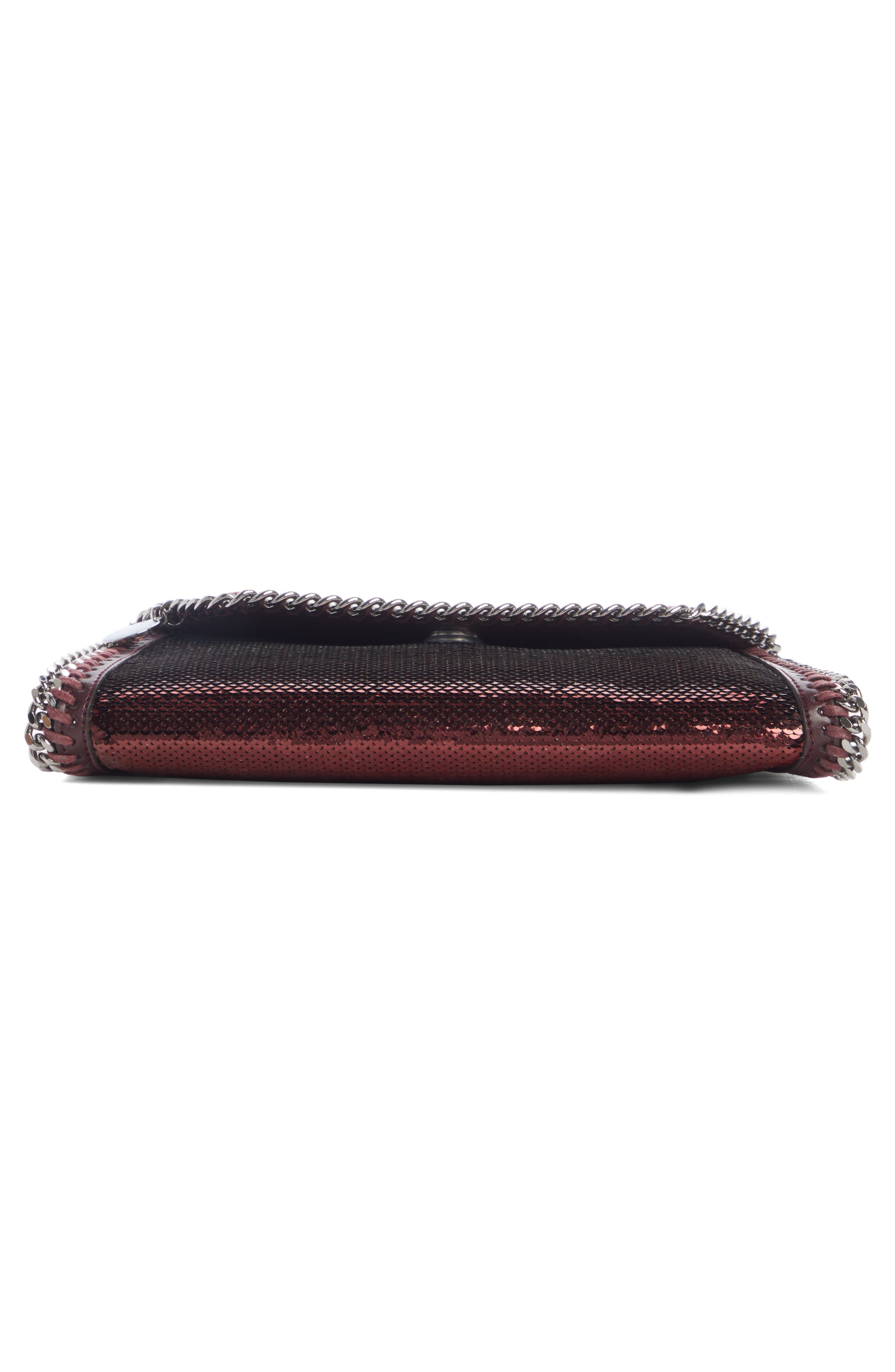 Stella McCartney Falabella Sequin Clutch, Alternate, color, 