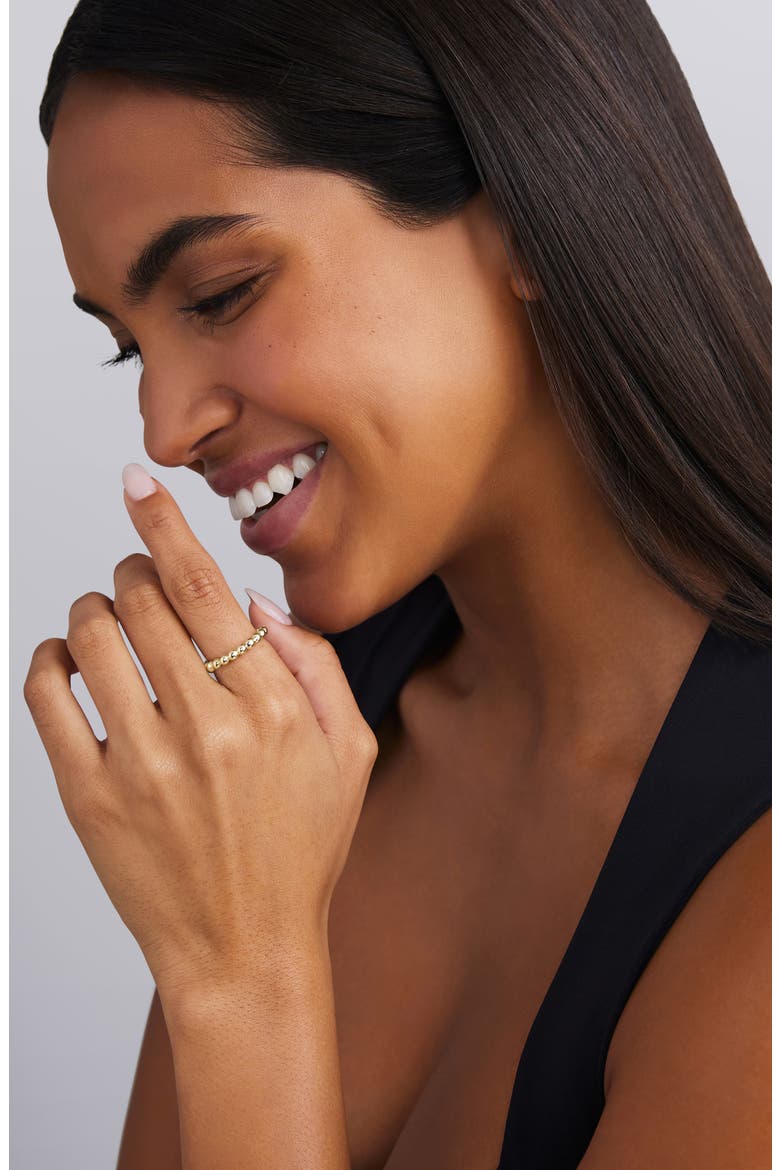 Caviar Gold 18K Gold Stacking Ring, Alternate, color, GOLD