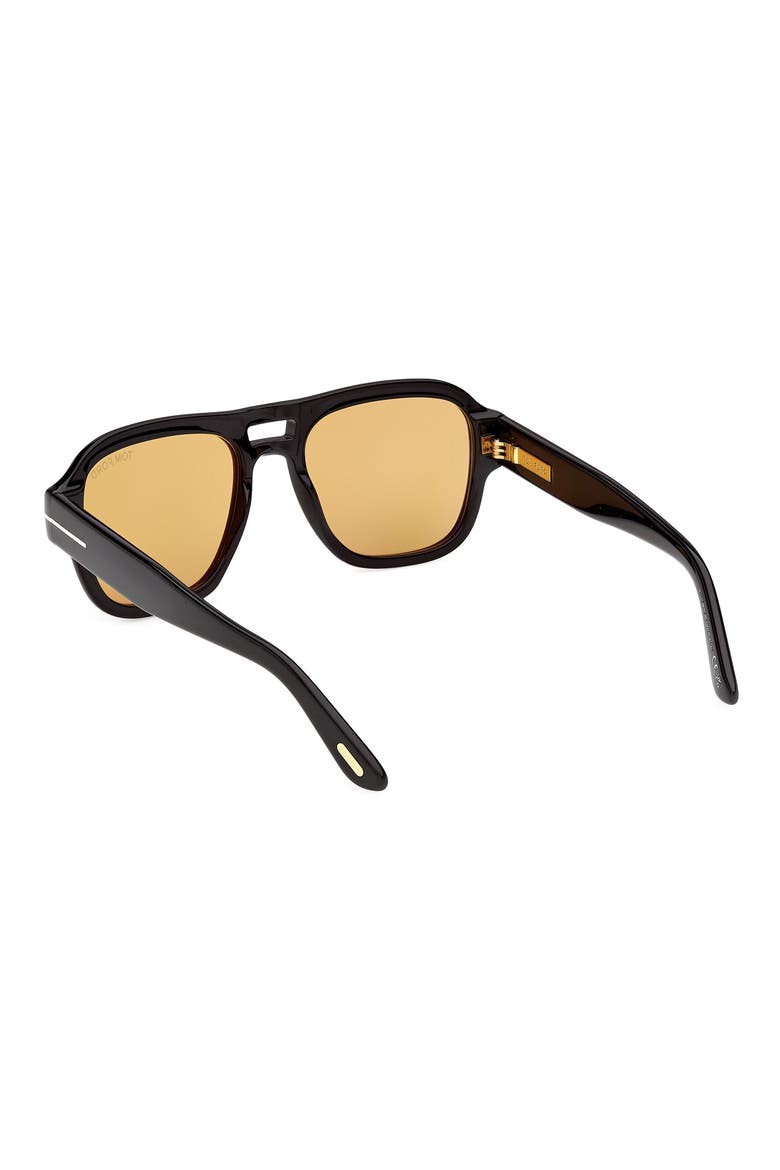 Mason 54mm Navigator Sunglasses, Alternate, color, BLACK ROSE GOLD/ VICUNA