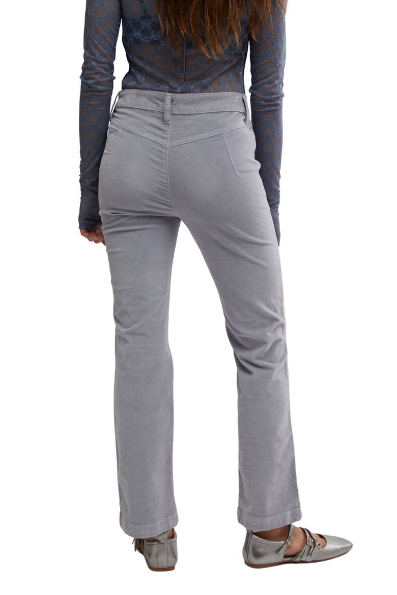 High Time Kick Corduroy Flare Pants, Alternate, color, PEARL BLUE