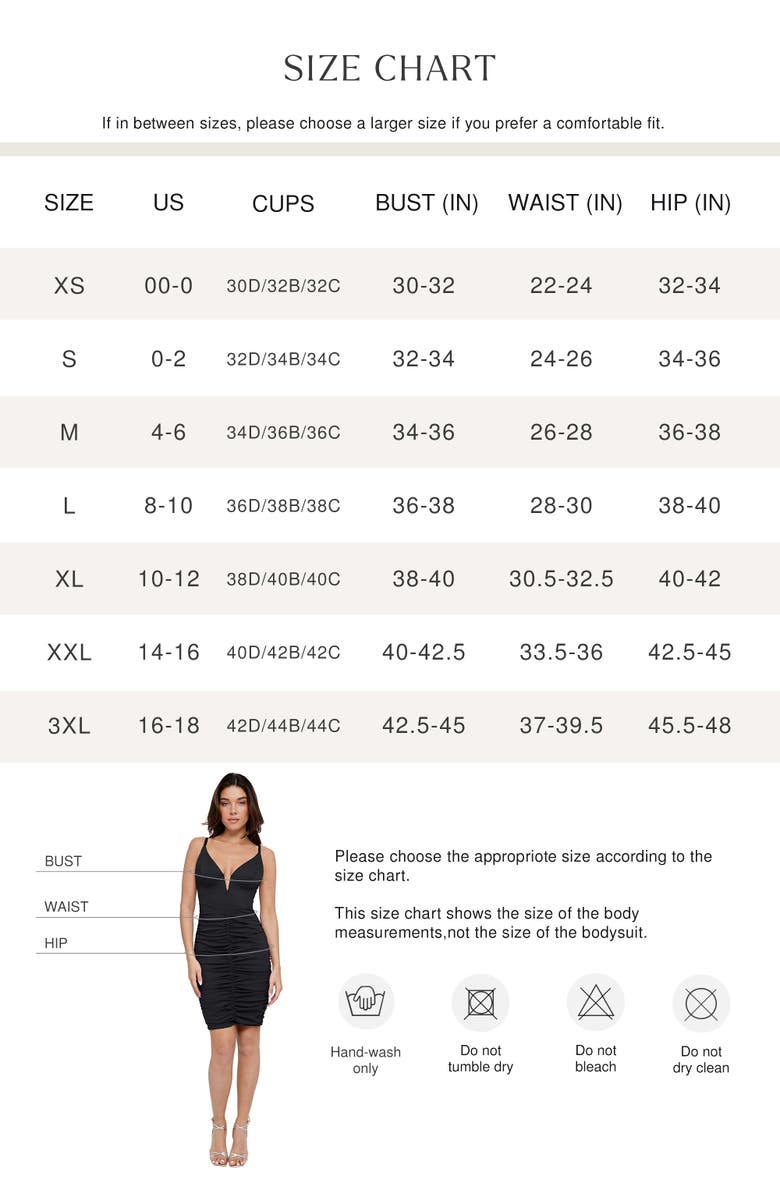 Popilush Bluetag Shapewear Plunging V Ruched Bodycon Mini Dress, Alternate, color, 