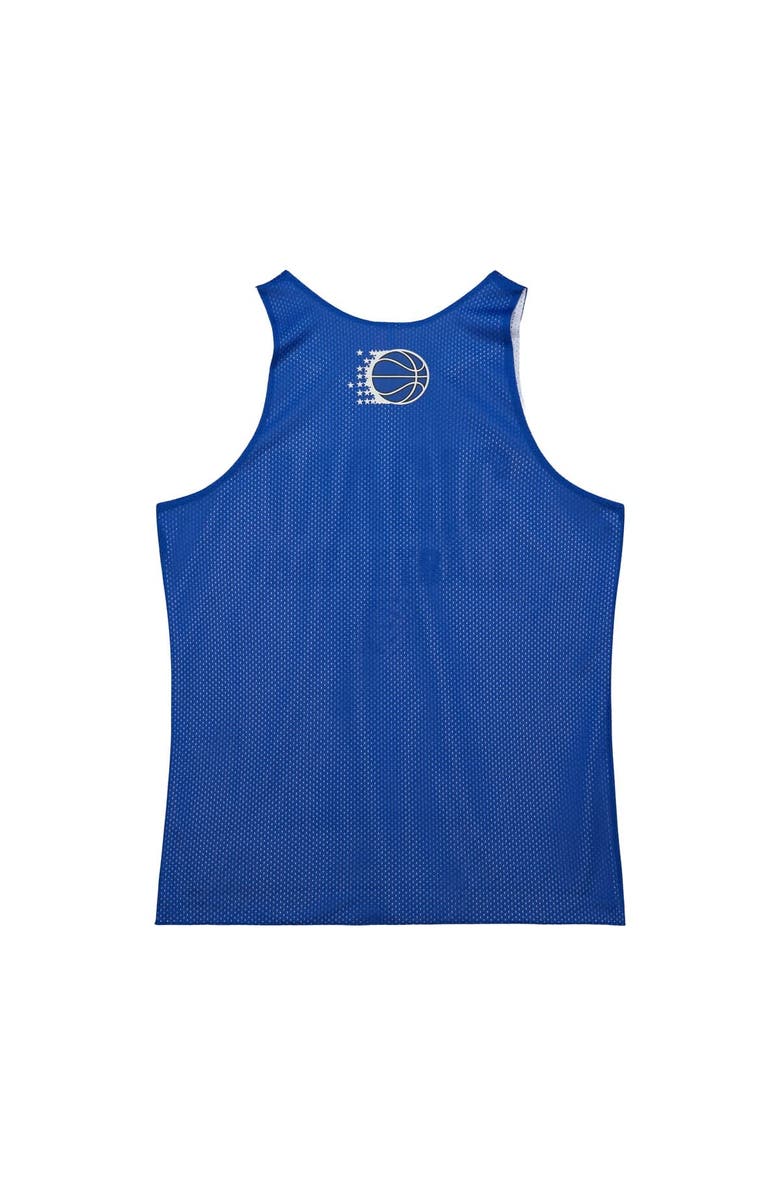 Mitchell & Ness Men's Mitchell & Ness Blue/White Orlando Magic Hardwood Classics Reversible Mesh Practice Jersey, Alternate, color, 