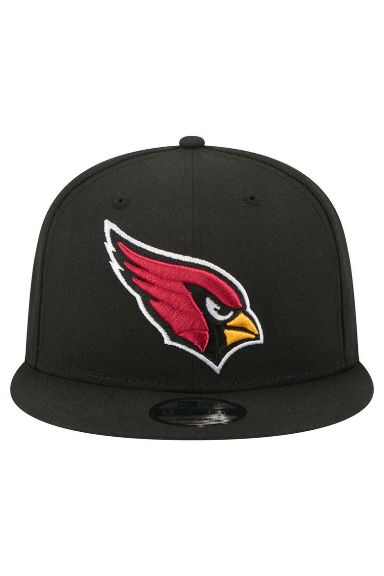Men's New Era  Black Arizona Cardinals 9FIFTY Snapback Hat, Alternate, color, Black