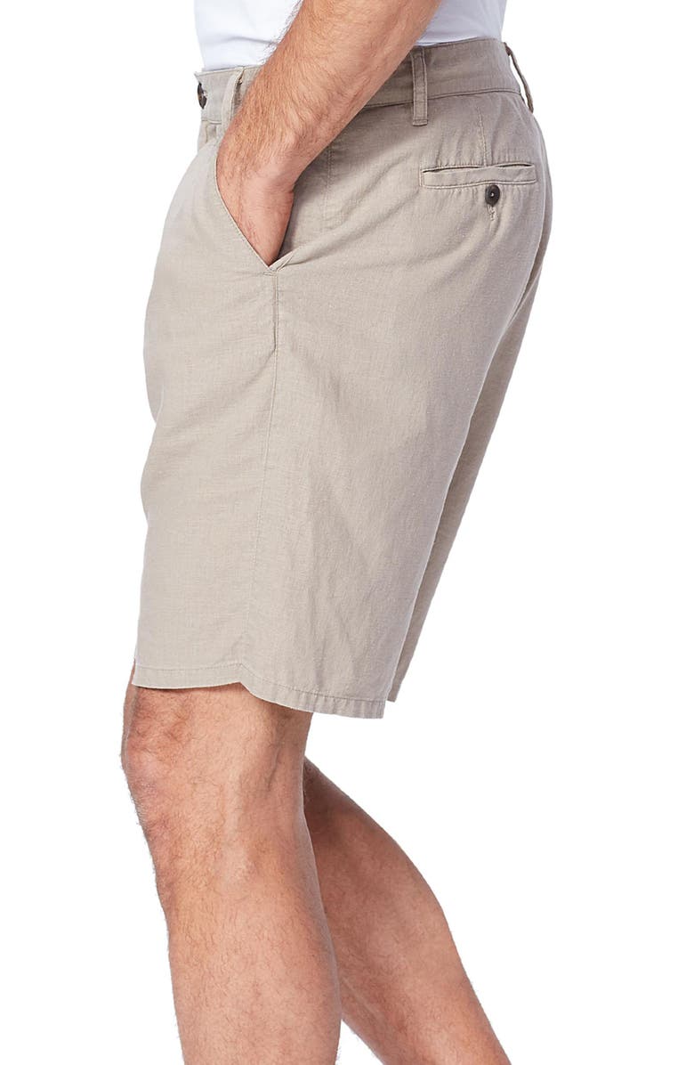 PAIGE Thompson Slim Fit Linen Blend Shorts, Alternate, color, 