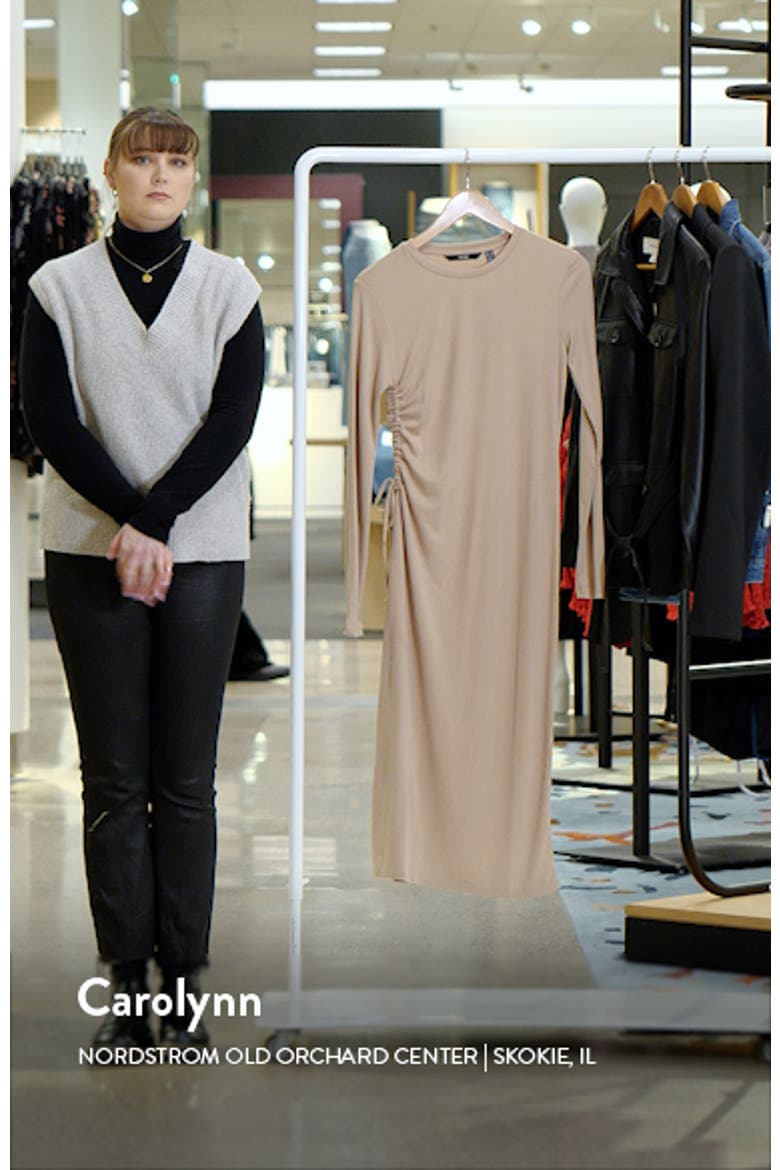 Phine Long Sleeve Rib Jersey Dress video