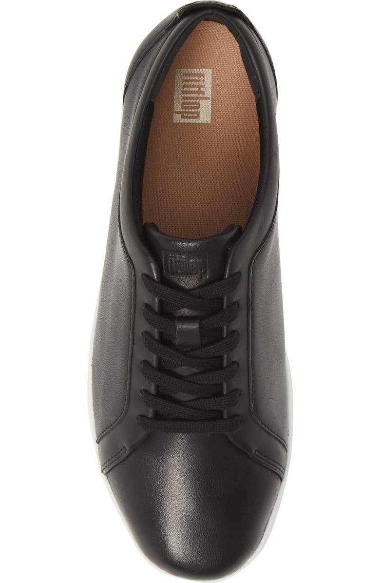 FitFlop Rally Sneaker, Alternate, color, Black Leather