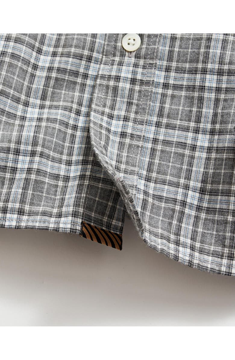 Billy Reid Tuscumbia Mélange Plaid Cotton Button-Down Shirt, Alternate, color, 