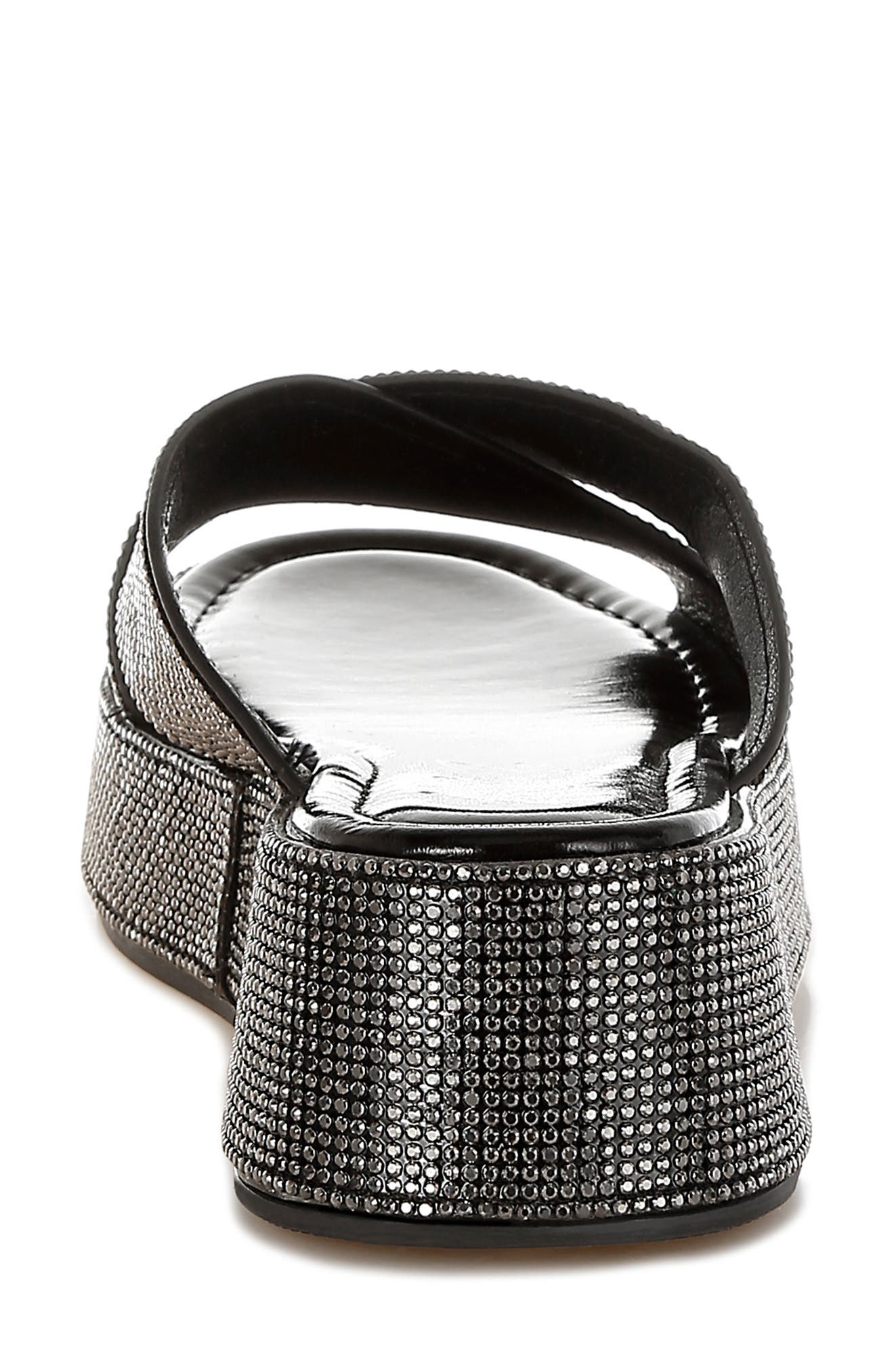 LONDON RAG Adena Crystal Embellished Platform Sandal, Alternate, color, Black