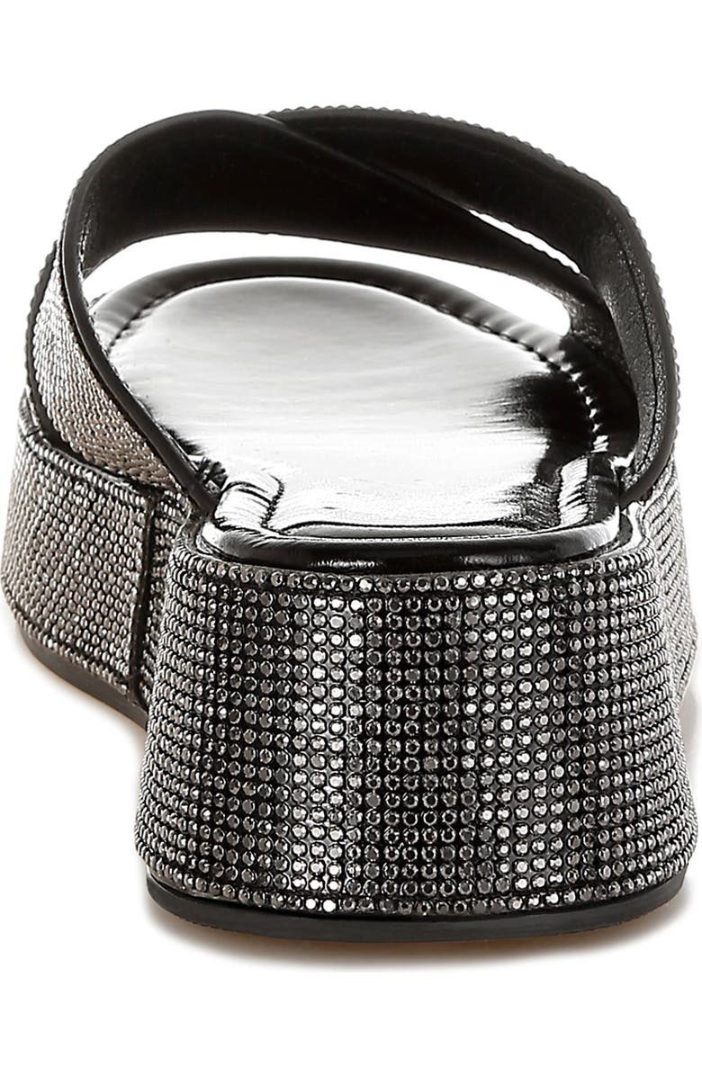 LONDON RAG Adena Crystal Embellished Platform Sandal, Alternate, color, Black