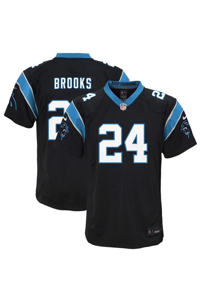 Youth Nike Jonathon Brooks Black Carolina Panthers Team Game Jersey, Main, color, Black