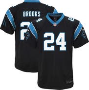 Nike Youth Nike Jonathon Brooks Black Carolina Panthers Team Game Jersey