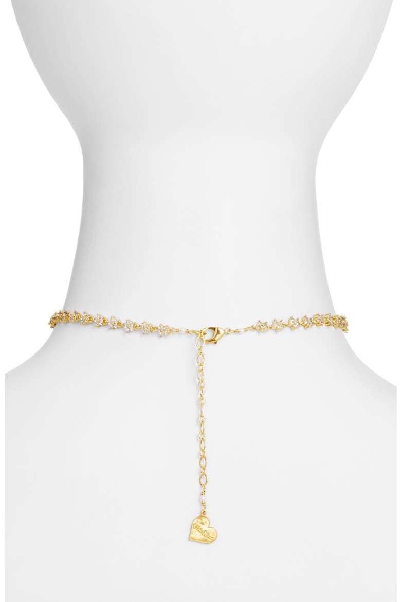 Twinkle Flower Choker, Alternate, color, GOLD