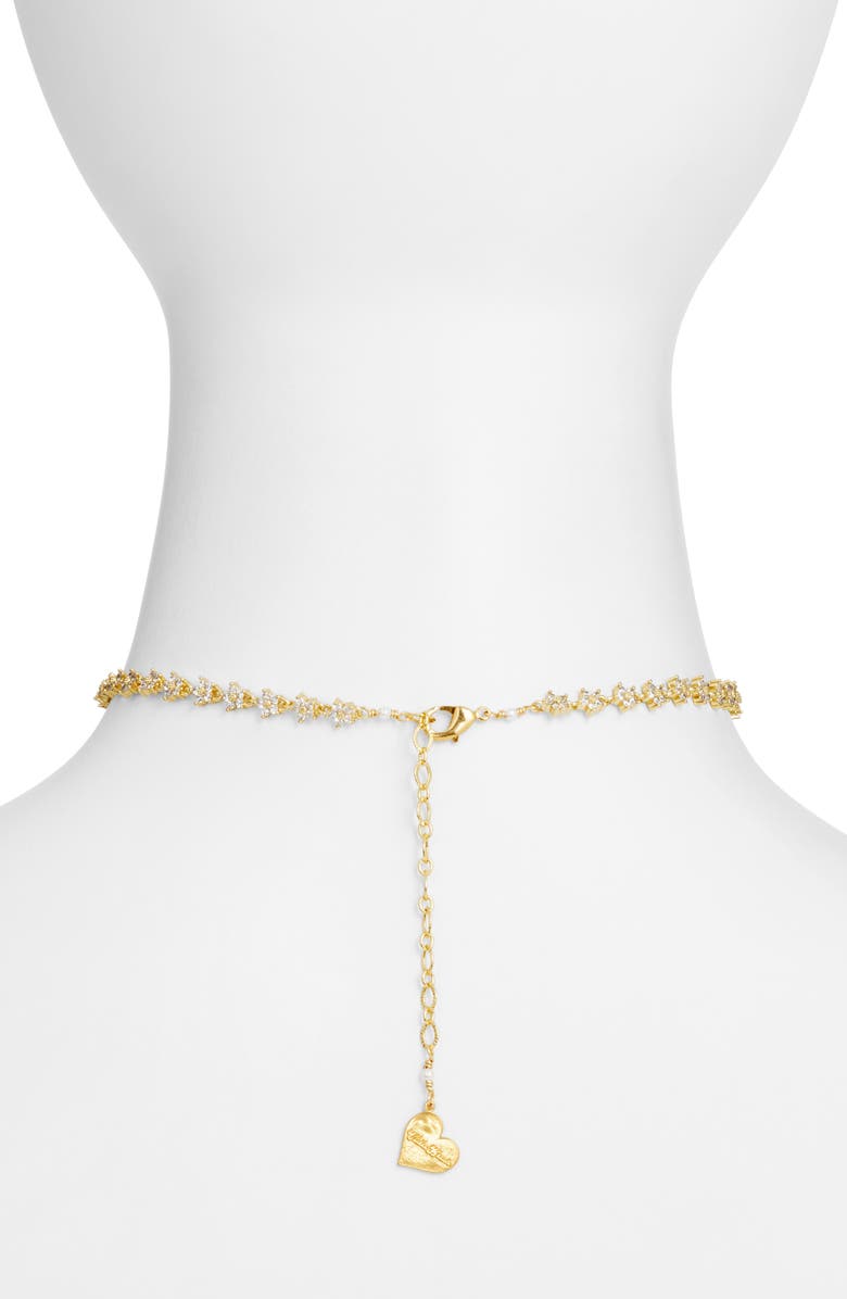 VIDAKUSH Twinkle Flower Choker, Alternate, color, Gold