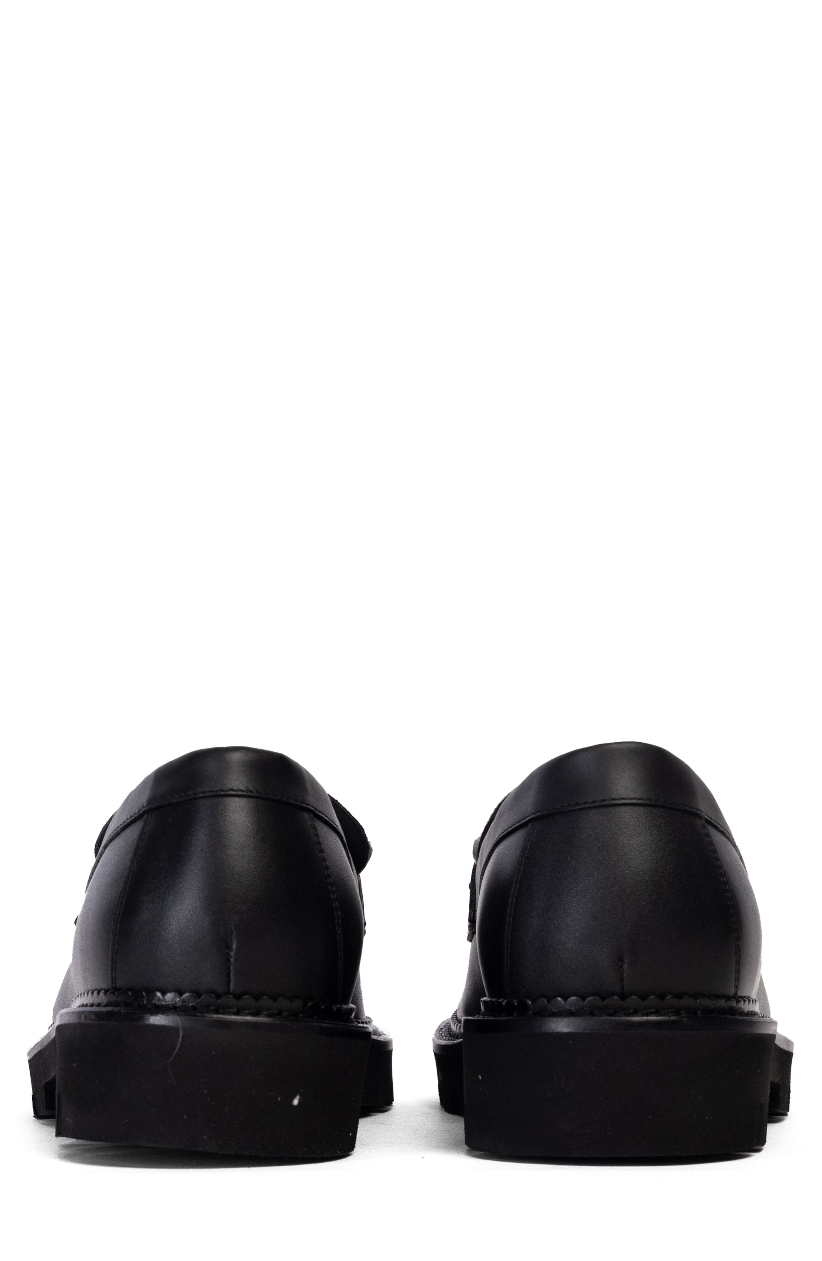 Lug Sole Penny Loafer, Alternate, color, TUXEDO LEATHER