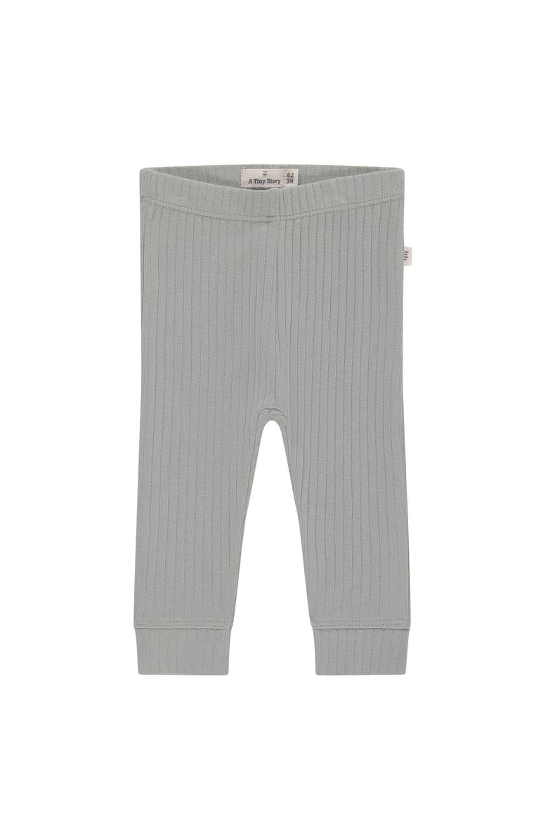 BABYFACE Ribbed Leggings, Main, color, Steel