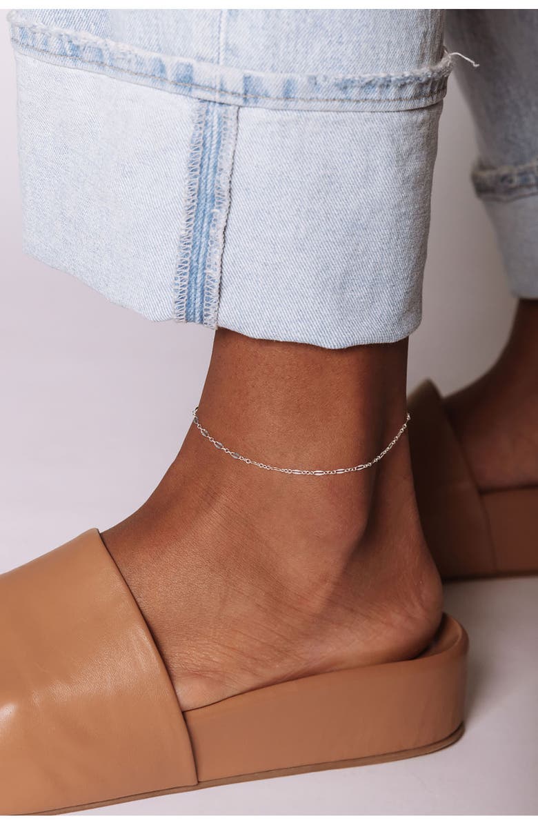 Set & Stones Billie Chain Anklet, Alternate, color, 