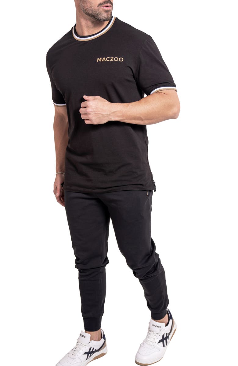 Maceoo Modish82 Black Joggers, Alternate, color, Black