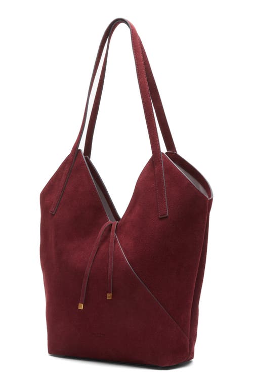 Rag & Bone Alix Suede Tote In Burgundy