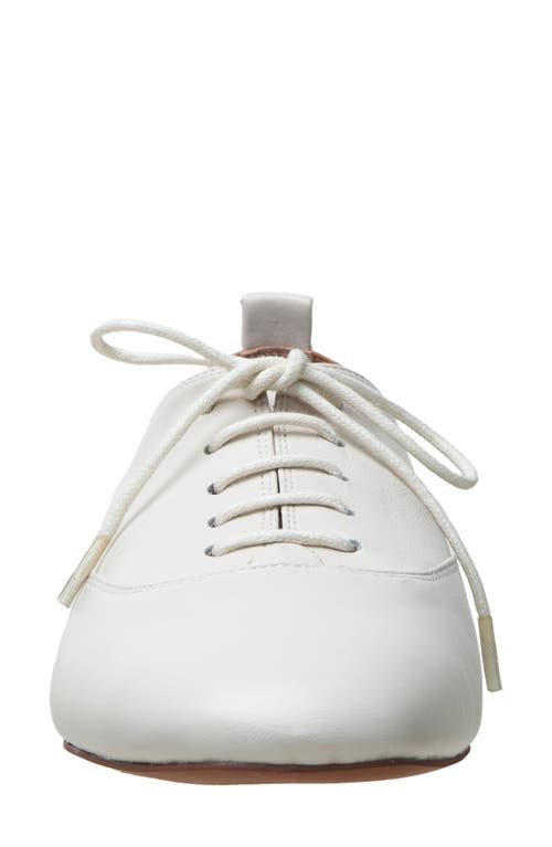 Linea Paolo Mirna Oxford Flat In White