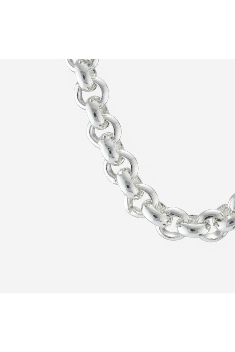 Wide Round Belcher Chain Necklace, Alternate, color, Silver