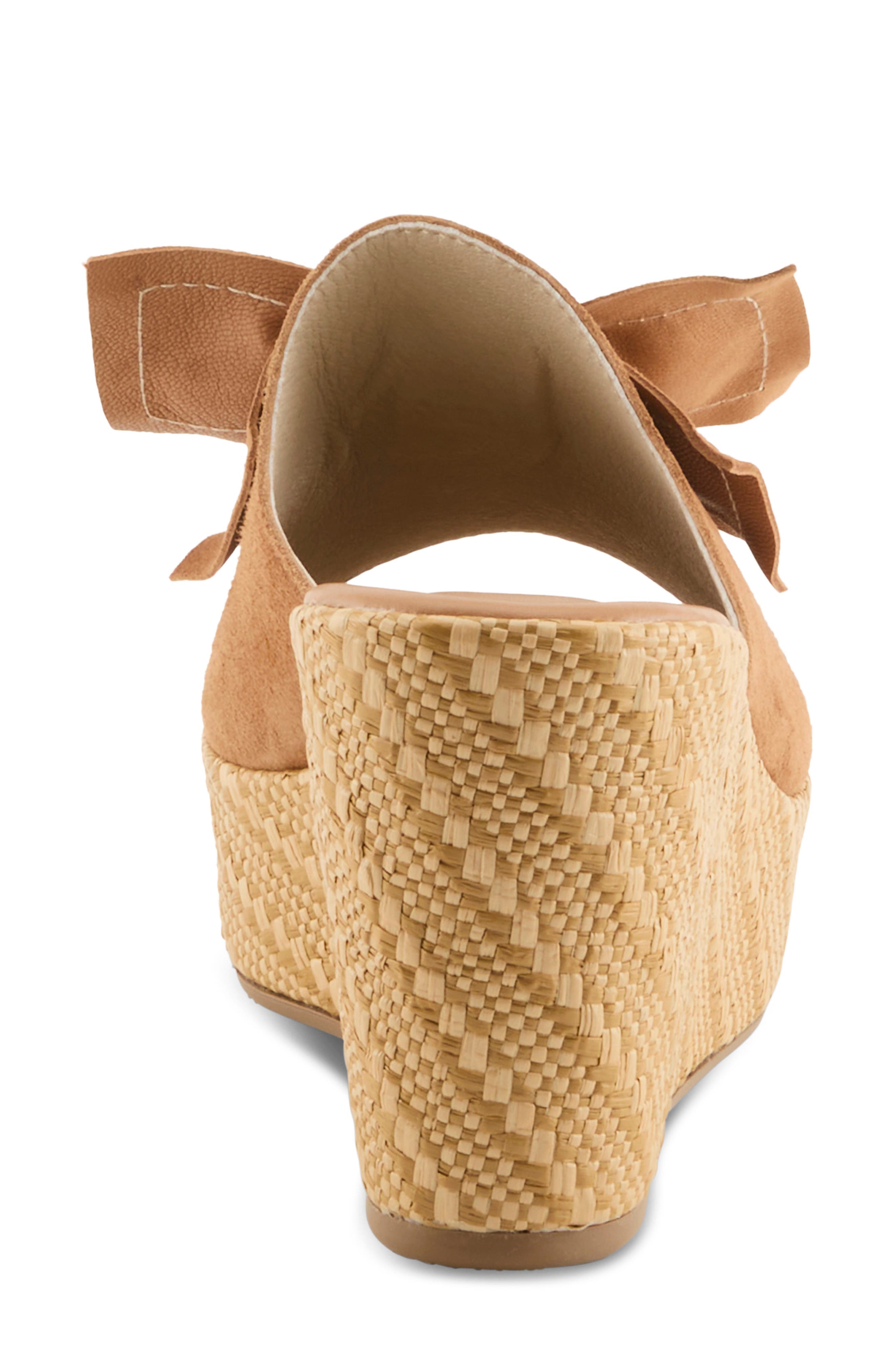 Ellyn Wedge Sandal, Alternate, color, TAN SUEDE