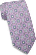 David Donahue Medallion Silk Tie