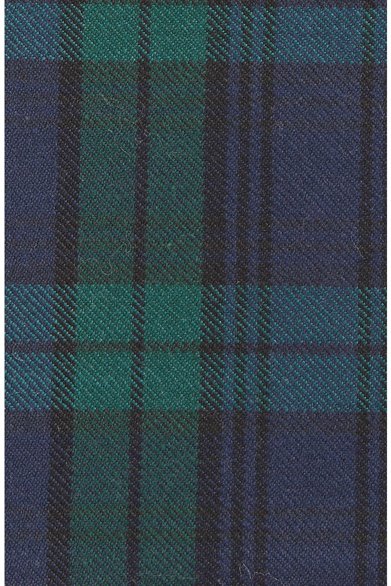 Plaid Wool Pocket Square, Alternate, color, BLUE