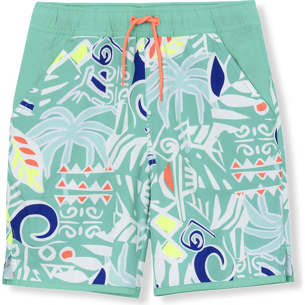 LANDS' END LANDS' END BOYS STRETCH HYDROLINER SPORT SWIM TRUNK