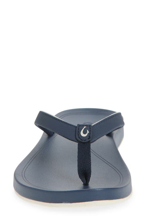 Olukai Uiki Water Resistant Flip Flop In Blue