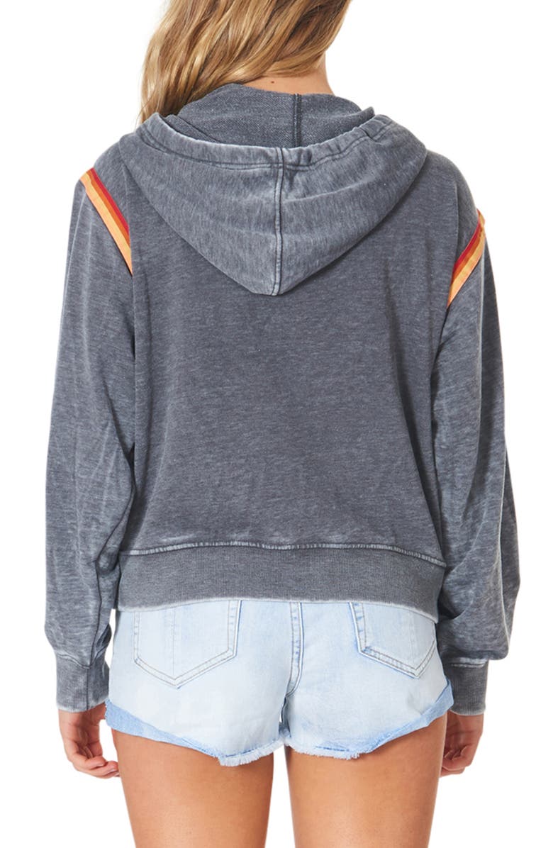 Rip Curl Golden Days Rainbow Trim Zip Hoodie, Alternate, color, 