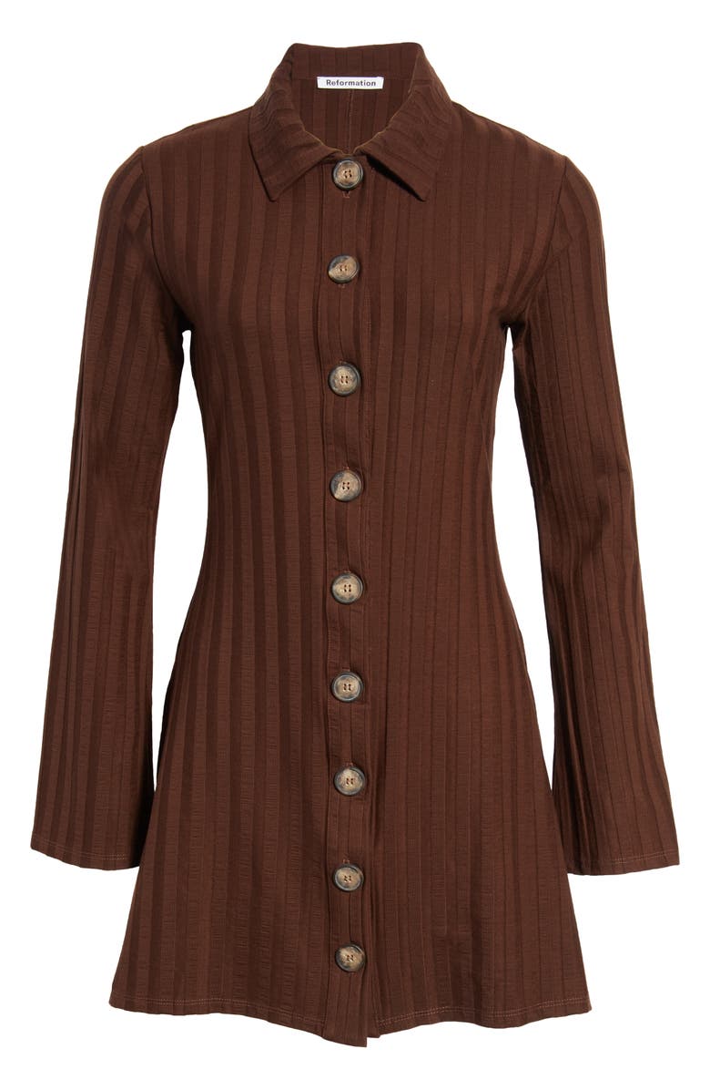 Reformation Benton Long Sleeve Knit Dress, Alternate, color,