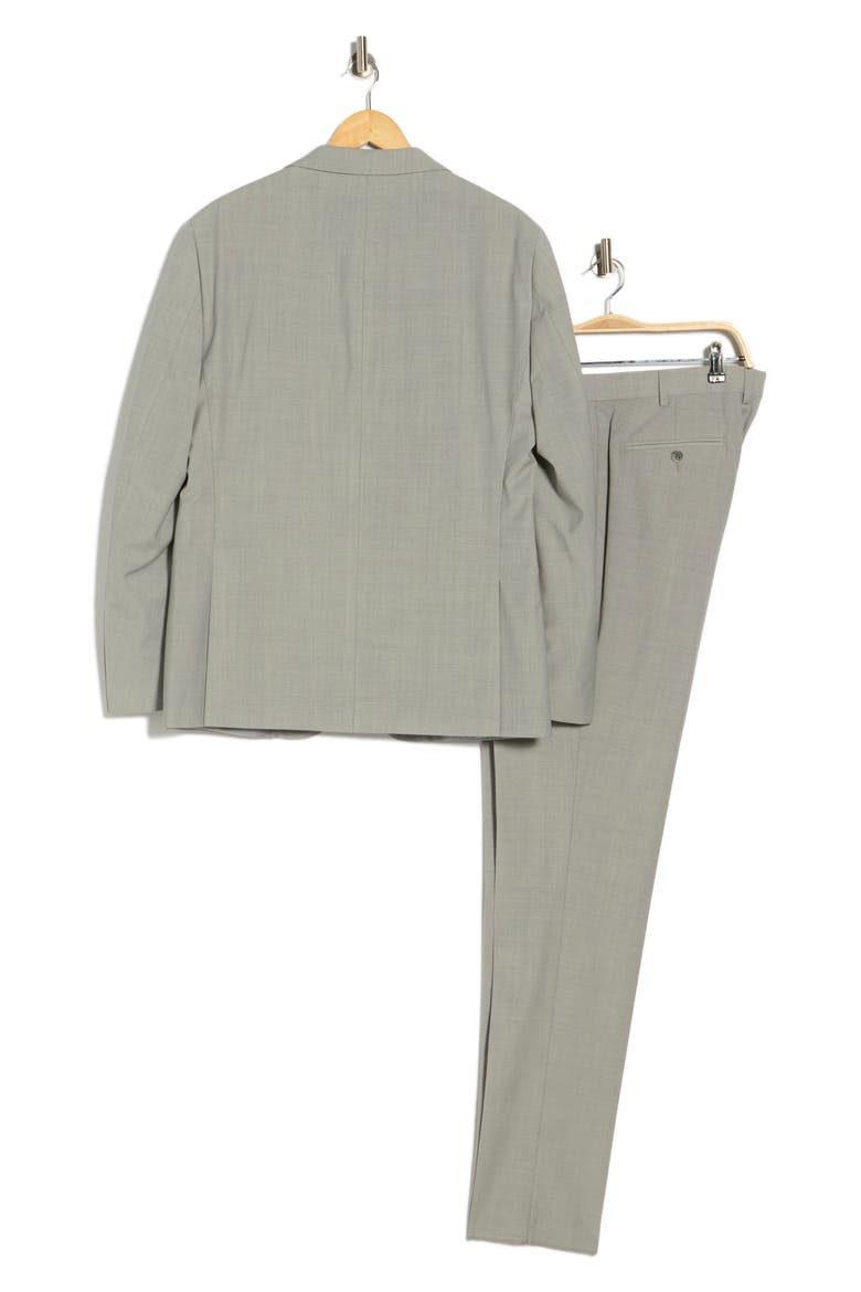 Notch Lapel Wool Blend Suit, Alternate, color, LIGHT GREY