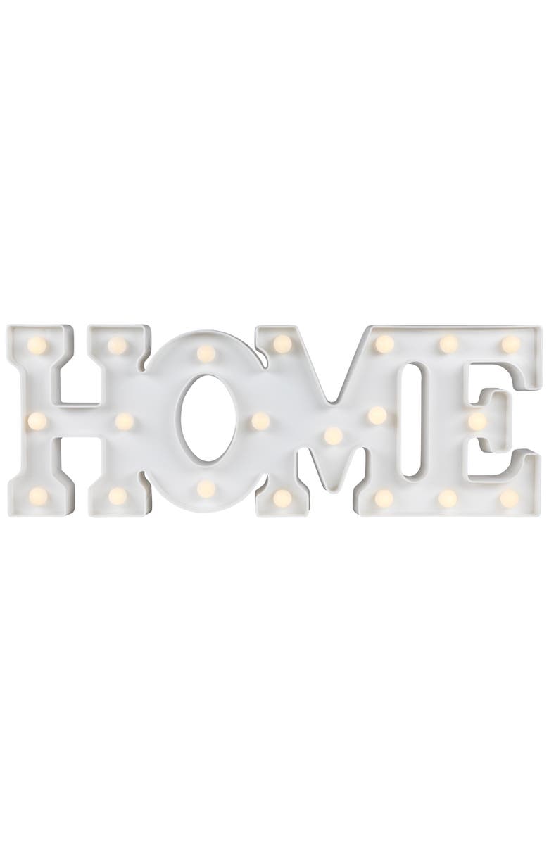 Northlight LED LIghted Home Marquee Wall Sign - 20.5" - White, Main, color, White