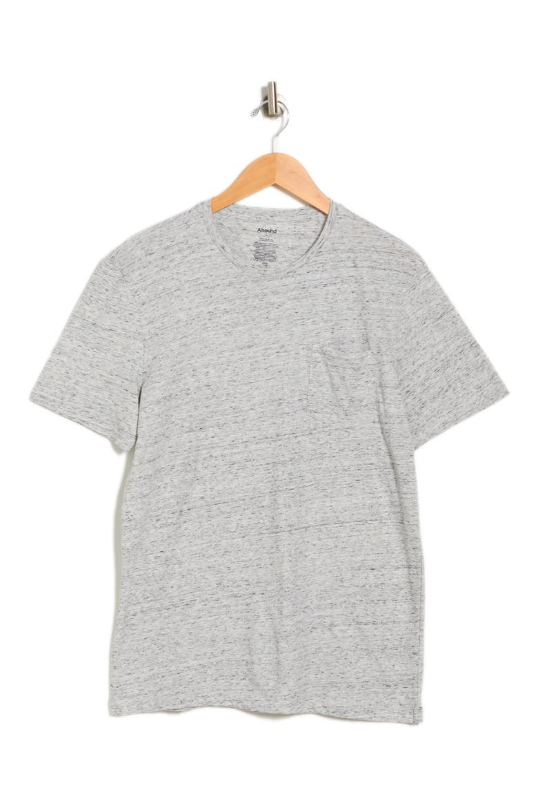 Pocket Crewneck T-Shirt, Alternate, color, GREY REVERSE CHILL HEATHER