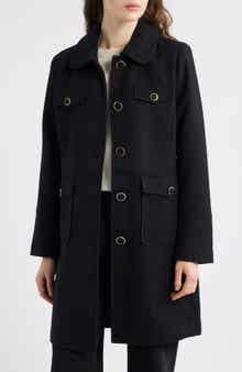 CeCe Longline Canvas Coat