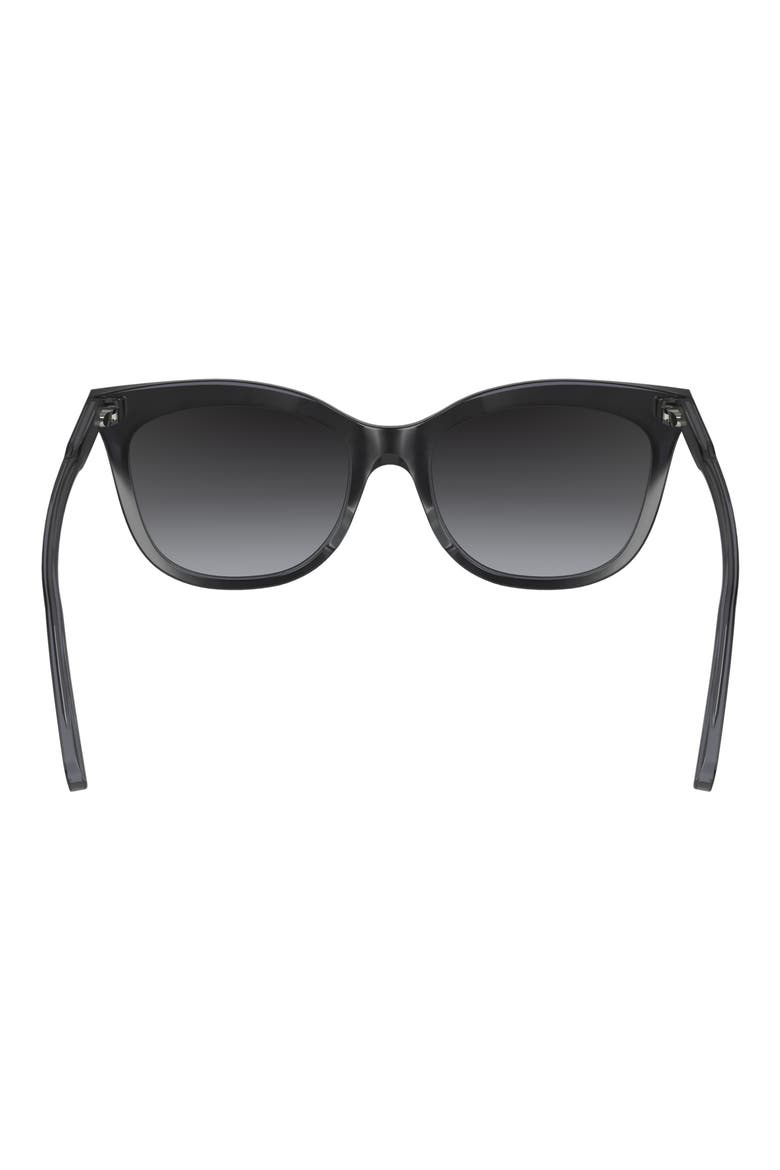 53mm Gradient Cat Eye Sunglasses, Alternate, color, BLACK/GREY