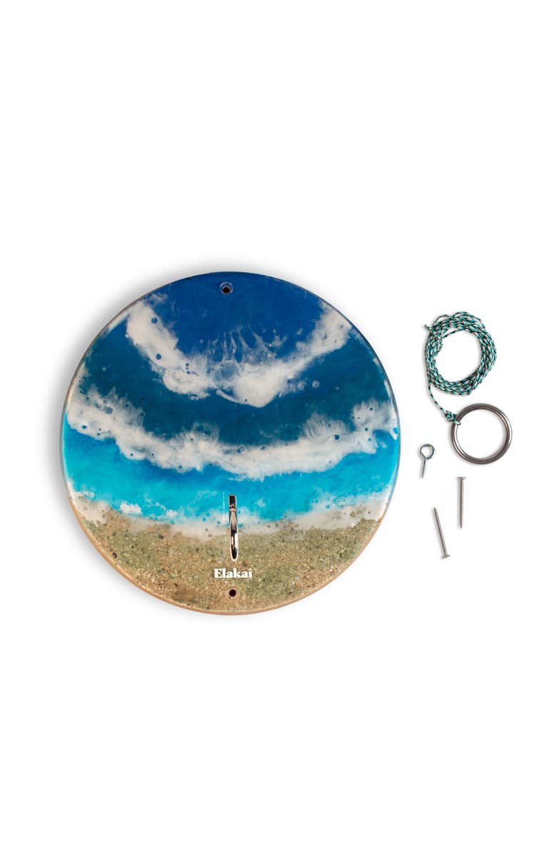 Elakai The Beach Epoxy Resin Wayfarer Art Hook Ring Game, Alternate, color, Beach Blue