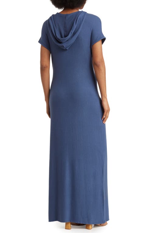 Go Couture Short Sleeve Hoodie Dress