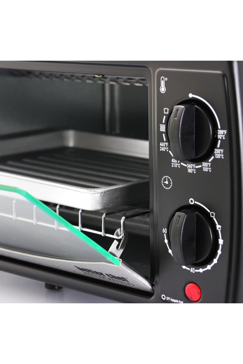 9 Liter Stainless Steel Toaster Oven and Broiler, Alternate, color, Black
